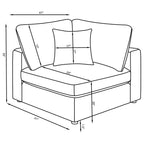 Serene 4 Pc Sectional Beige