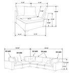 Lakeview Modular Sectionals Upholstered