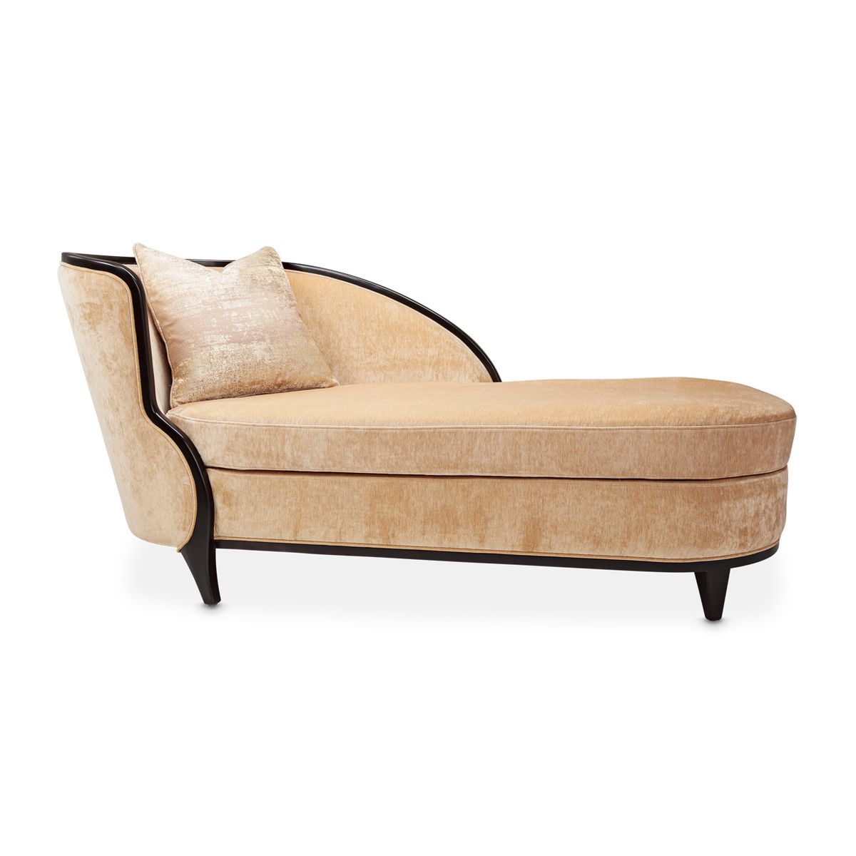 AICO Malibu Crest Chaise in Dark Espresso
