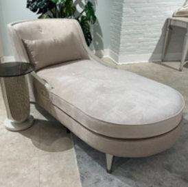 AICO Furniture La Marisia Chaise Tranquil in Light Champagne