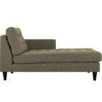 Empress Right-Arm Upholstered Fabric Chaise