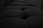 Limitless Black Velvet 6pc. Modular Sectional