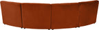 Limitless Cognac Velvet 4pc. Modular Sectional