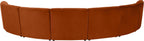 Limitless Cognac Velvet 7pc. Modular Sectional
