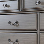 Syracuse Bed Cherry & Grey