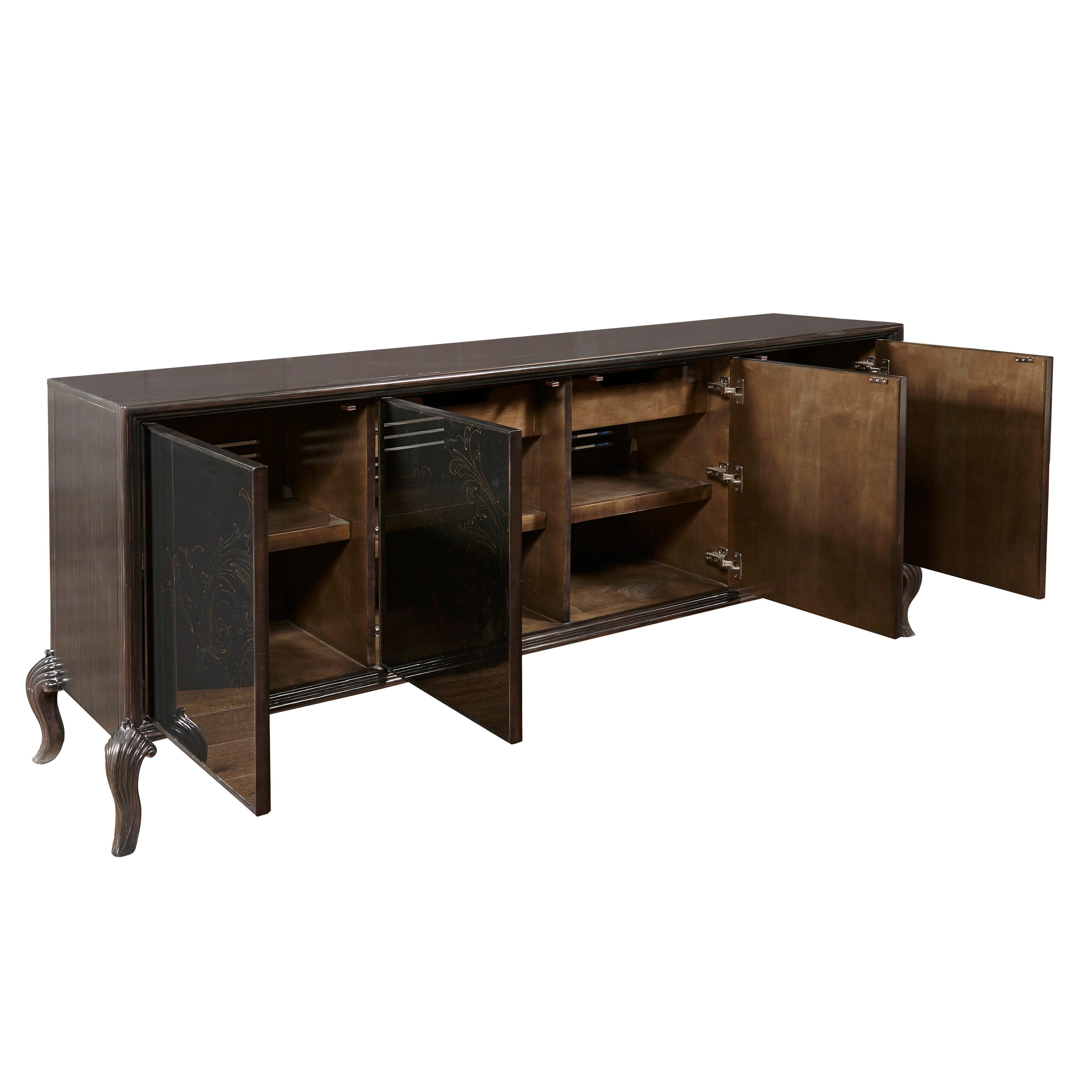 4 Door Media Credenza
