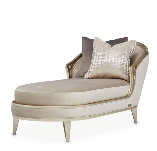 AICO Villa Cherie Chaise in Hazelnut