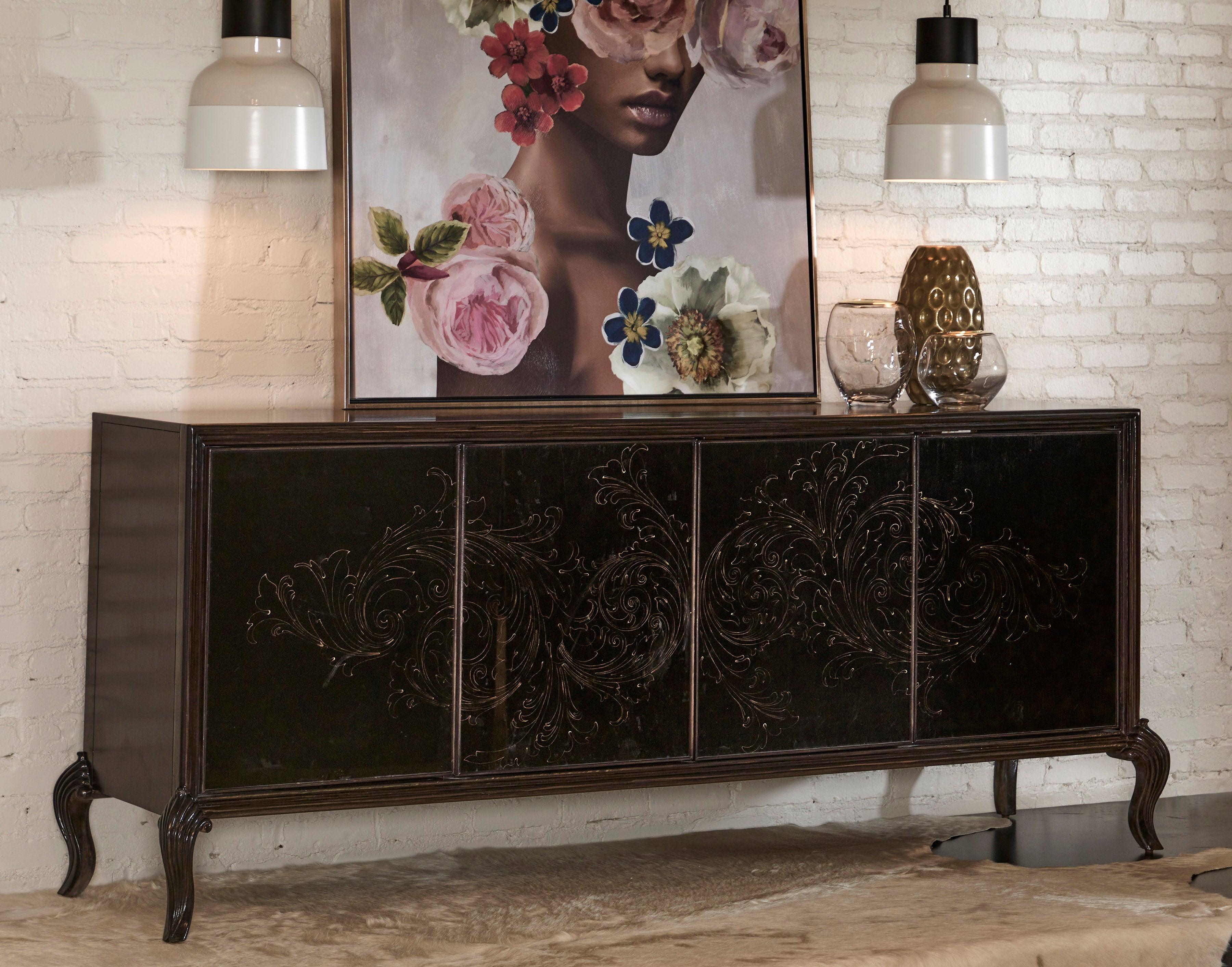 4 Door Media Credenza